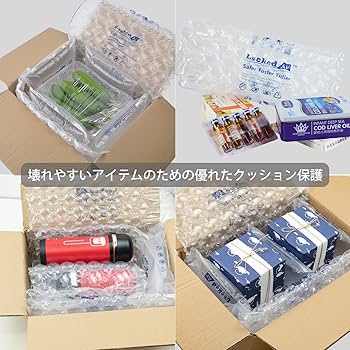 Amazon.co.jp: Locked Airエアー緩衝材梱包材 バブルシート式の